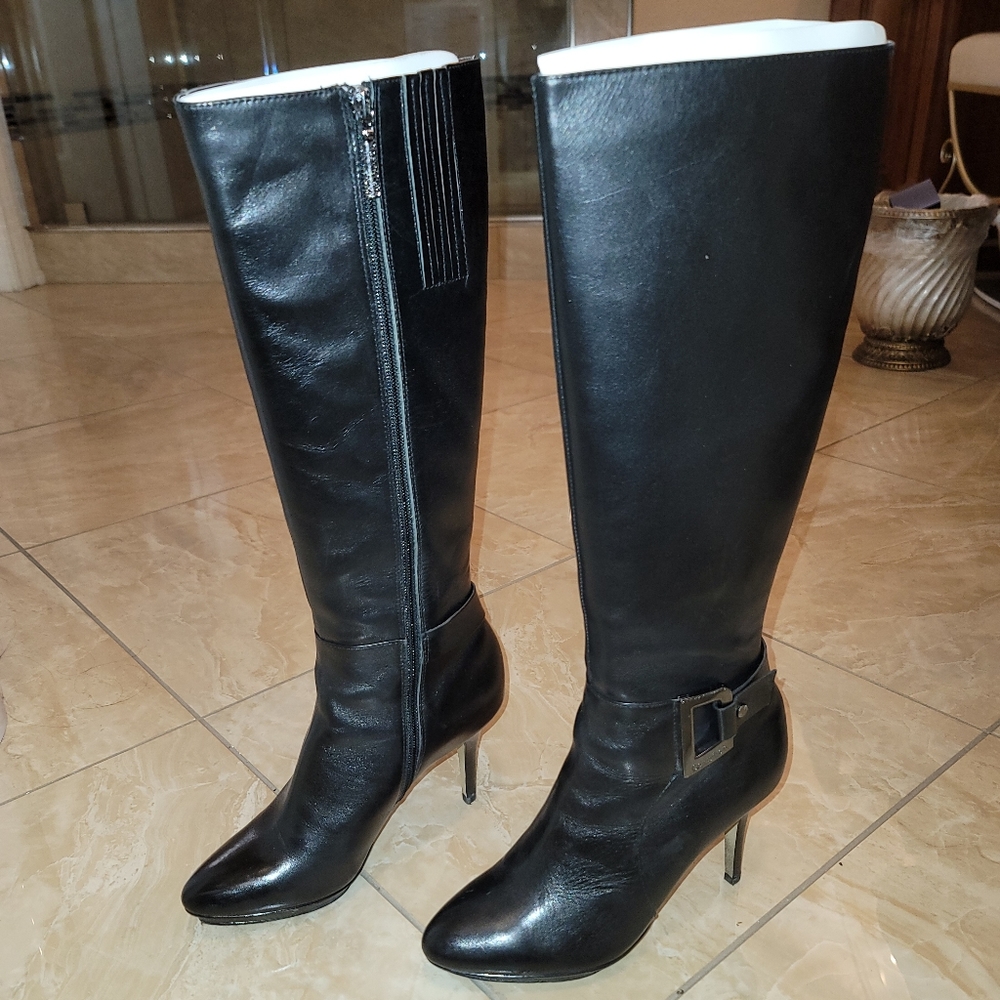 Calvin Klein Joyce Tall Leather Boots